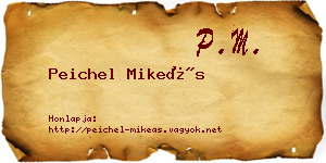 Peichel Mikeás névjegykártya